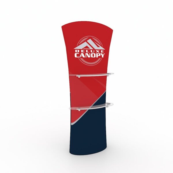 Curved Custom Printed Trade Show Top Banner Stand