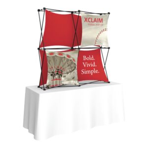 Xclaim 5ft Tabletop Fabric Popup Display Kit 01