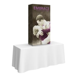Embrace 2.5ft Tabletop Push-Fit Tension Fabric Display