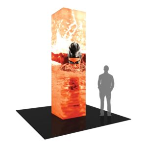 Formulate Backlit Four Sided Tower 01 Tension Fabric Structure