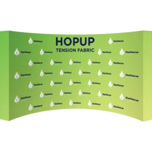 Hopup 15ft Curved Full Height Tension Fabric Display