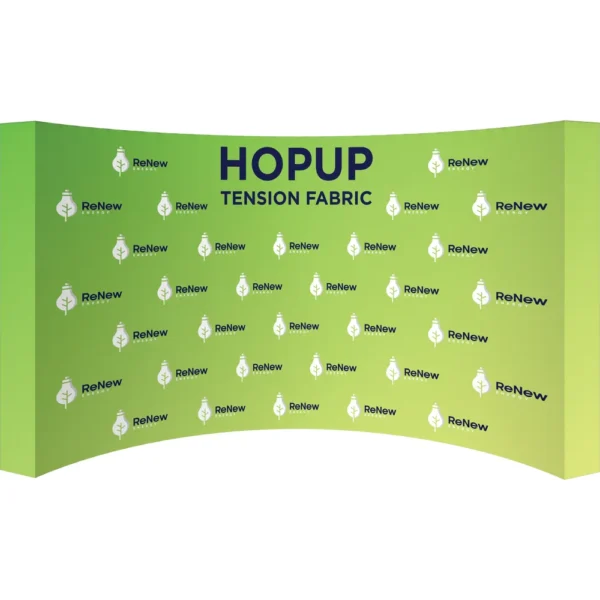 Hopup 15ft Curved Full Height Tension Fabric Display