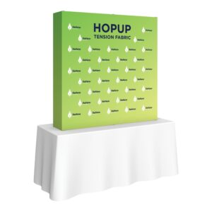 Hopup 5ft Straight Square Tabletop Tension Fabric Display