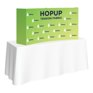 Hopup 5.5ft Curved Tabletop Tension Fabric Display