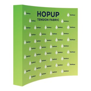 Hopup 7.5ft Curved Full Height Tension Fabric Display