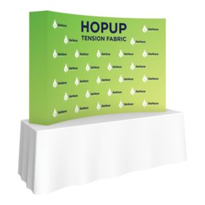 Hopup 7.5ft Curved Tabletop Tension Fabric Display
