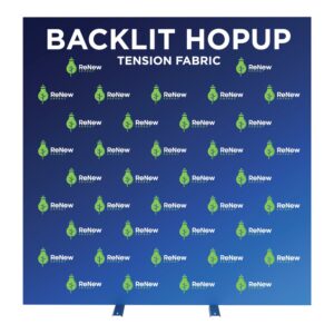 Hopup 7.5ft Backlit Straight Tension Fabric Display Kit
