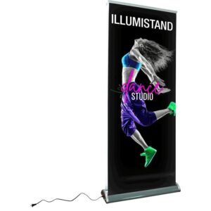 Illumistand Double Sided Light Up Retractable Banner Stand