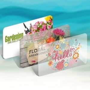 White Plastic Business Cards
