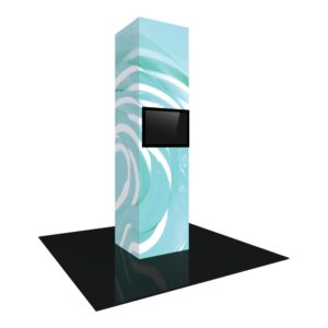 Vector Frame Modular Backlit Monitor Tower 05 (3' x 12')