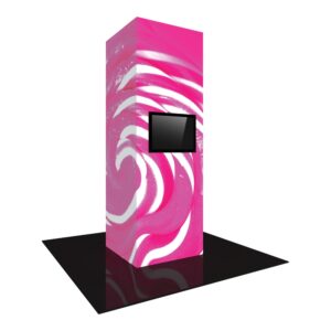 Vector Frame Modular Backlit Monitor Tower 06 (4' x 12')